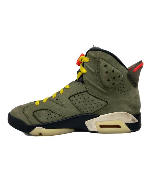 NIKE（ナイキ）NIKE (ナイキ) Travis Scott (トラヴィス・スコット) Air Jordan 6 Retro カーキ サイズ:26の古着・服飾アイテム