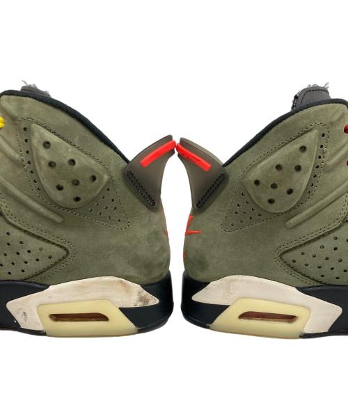 NIKE（ナイキ）NIKE (ナイキ) Travis Scott (トラヴィス・スコット) Air Jordan 6 Retro カーキ サイズ:26の古着・服飾アイテム