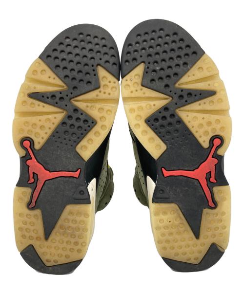 NIKE（ナイキ）NIKE (ナイキ) Travis Scott (トラヴィス・スコット) Air Jordan 6 Retro カーキ サイズ:26の古着・服飾アイテム