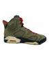 中古・古着 NIKE (ナイキ) Travis Scott (トラヴィス・スコット) Air Jordan 6 Retro カーキ サイズ:26：24000円