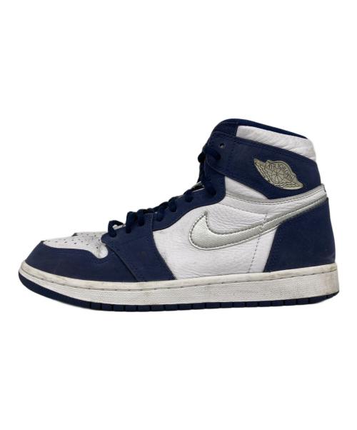 NIKE（ナイキ）NIKE (ナイキ) Air Jordan 1 High OG CO JP ホワイト×ネイビー サイズ:26の古着・服飾アイテム