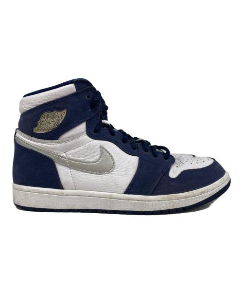 NIKE（ナイキ）NIKE (ナイキ) Air Jordan 1 High OG CO JP ホワイト×ネイビー サイズ:26の古着・服飾アイテム