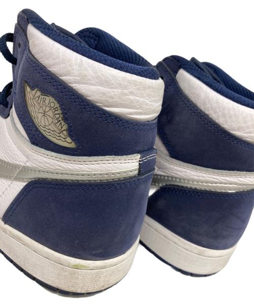 NIKE（ナイキ）NIKE (ナイキ) Air Jordan 1 High OG CO JP ホワイト×ネイビー サイズ:26の古着・服飾アイテム