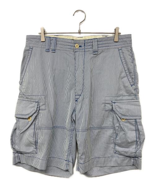 POLO RALPH LAUREN（ポロ・ラルフローレン）POLO RALPH LAUREN (ポロ・ラルフローレン) カーゴハーフパンツ ブルー サイズ:36の古着・服飾アイテム