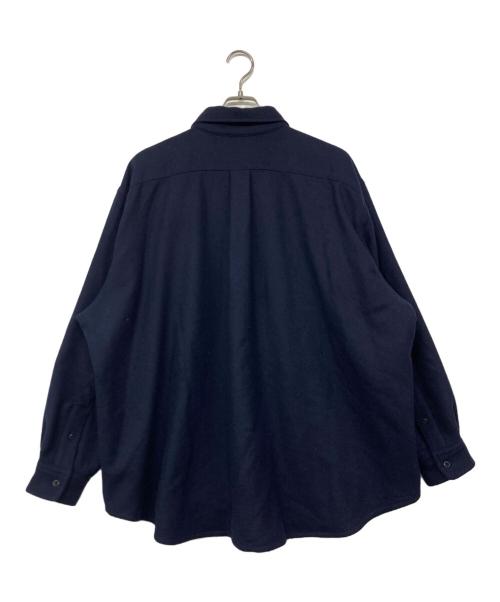 WIND AND SEA（ウィンダンシー）WIND AND SEA (ウィンダンシー) Hysteric Glamour (ヒステリックグラマー) 3rd WOOL SHIRT ネイビー サイズ:Lの古着・服飾アイテム