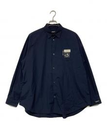 UNDERCOVER（アンダーカバー）の古着「コラージュルーズシャツ」｜ネイビー