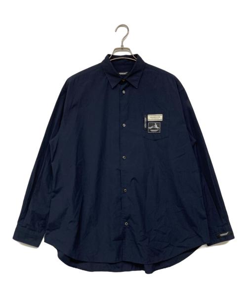 UNDERCOVER（アンダーカバー）UNDERCOVER (アンダーカバー) コラージュルーズシャツ ネイビー サイズ:3の古着・服飾アイテム