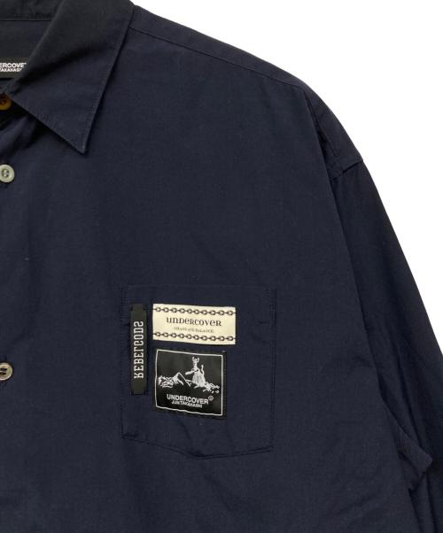 UNDERCOVER（アンダーカバー）UNDERCOVER (アンダーカバー) コラージュルーズシャツ ネイビー サイズ:3の古着・服飾アイテム
