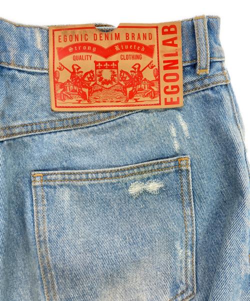 EGONLAB（エゴンラボ）EGONLAB (エゴンラボ) デストロイデニムパンツ インディゴ サイズ:Mの古着・服飾アイテム