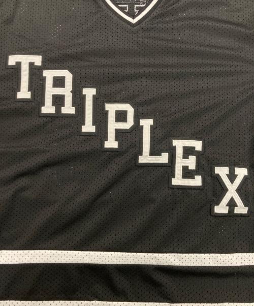 GOD SELECTION XXX（ゴッドセレクショントリプルエックス）GOD SELECTION XXX (ゴッドセレクショントリプルエックス) HOCKEY SHIRT ブラック サイズ:Mの古着・服飾アイテム