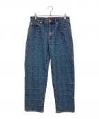 SUPREMEシュプリーム）の古着「studded seam loose fit jean/スタッズシームルーズフィットデニムパンツ」｜ブルー