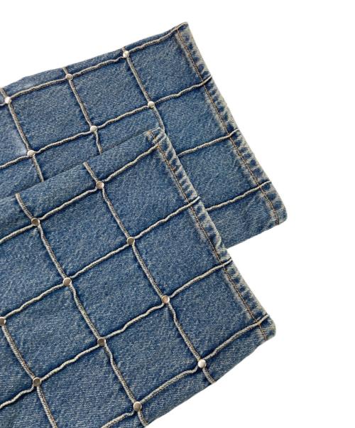 SUPREME（シュプリーム）Supreme (シュプリーム) studded seam loose fit jean/スタッズシームルーズフィットデニムパンツ ブルー サイズ:30の古着・服飾アイテム