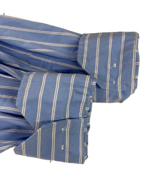 soduk（スドーク）soduk (スドーク) バックオープンストライプシャツ ブルー サイズ:記載なしの古着・服飾アイテム