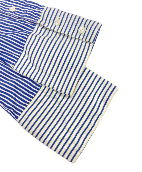 soduk（スドーク）soduk (スドーク) ストライプデザインシャツ ブルー サイズ:Fの古着・服飾アイテム
