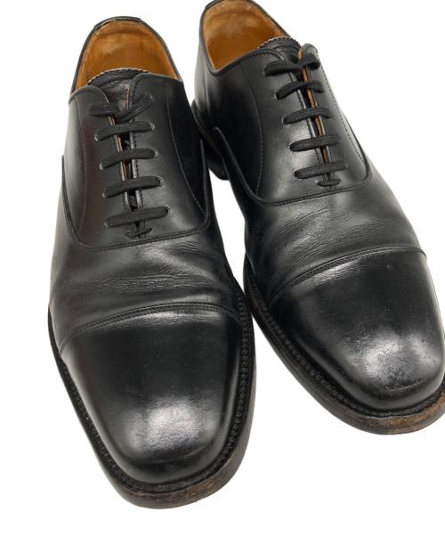 SCOTCH GRAIN（スコッチグレイン）SCOTCH GRAIN (スコッチグレイン) ストレートチップレザーシューズ ブラック サイズ:25EEEの古着・服飾アイテム