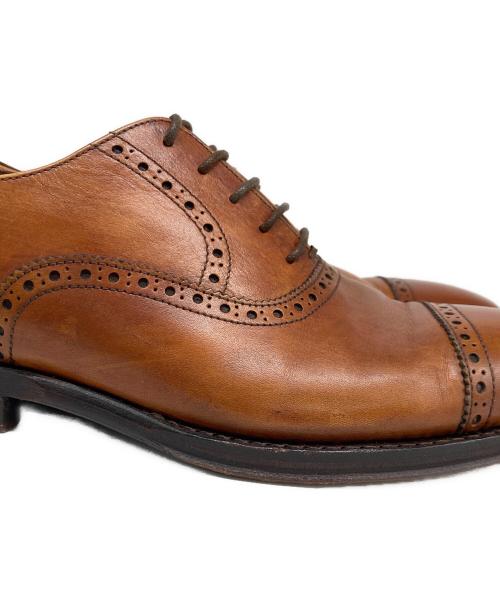 Jalan Sriwijaya（ジャランスリウァヤ）Jalan Sriwijaya (ジャランスリウァヤ) ストレートチップレザーシューズ ブラウン サイズ:6　1/2の古着・服飾アイテム