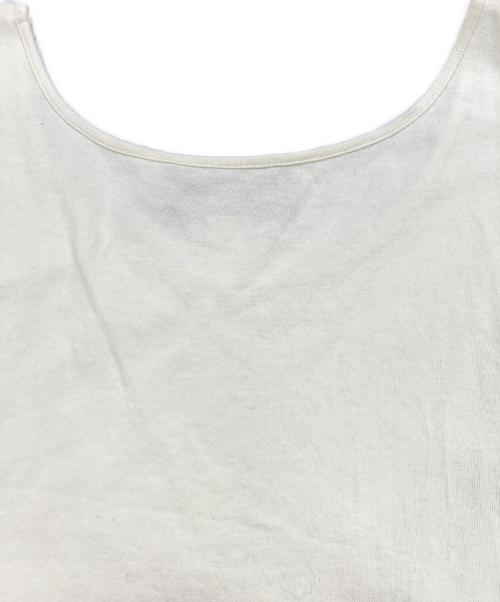 GUCCI（グッチ）GUCCI (グッチ) ハワイグリッターロゴプリントノースリーブタンクトップ ホワイト サイズ:Lの古着・服飾アイテム