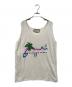 GUCCI（グッチ）の古着「ハワイグリッターロゴプリントノースリーブタンクトップ」｜ホワイト