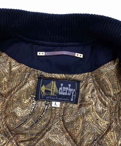DERBY OF SAN FRANCISCO（ダービーオブサンフランシスコ）DERBY OF SAN FRANCISCO (ダービーオブサンフランシスコ) Classic Derby Jacket ブラック サイズ:Lの古着・服飾アイテム
