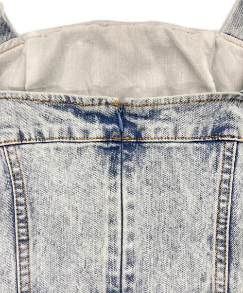 ANDMARY（アンドマリー）ANDMARY (アンドマリー) Nicola ribbon denim allinone インディゴ サイズ:Fの古着・服飾アイテム