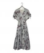 HER LIP TOハーリップトゥ）の古着「Full Of Love Long Dress」｜スカイブルー