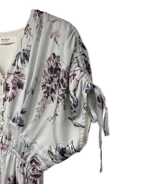 HER LIP TO（ハーリップトゥ）HER LIP TO (ハーリップトゥ) Full Of Love Long Dress スカイブルー サイズ:Sの古着・服飾アイテム