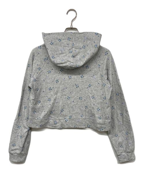 furfur（ファーファー）furfur (ファーファー) フラワープリントパーカー グレー サイズ:Ｆの古着・服飾アイテム
