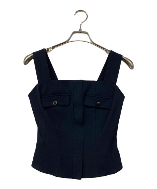 HER LIP TO（ハーリップトゥ）HER LIP TO (ハーリップトゥ) Lutetia Twill Set-Up ネイビー サイズ:Mの古着・服飾アイテム