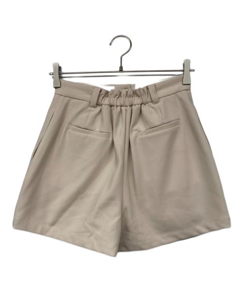HER LIP TO（ハーリップトゥ）HER LIP TO (ハーリップトゥ) Front Tuck Twill Shorts ベージュ サイズ:Mの古着・服飾アイテム