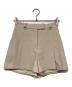 HER LIP TO（ハーリップトゥ）の古着「Front Tuck Twill Shorts」｜ベージュ