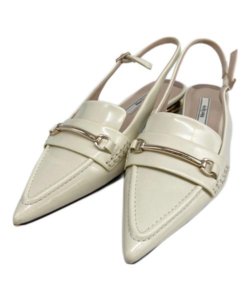 HER LIP TO（ハーリップトゥ）HER LIP TO (ハーリップトゥ) Bit Slingback Mules アイボリー サイズ:37の古着・服飾アイテム