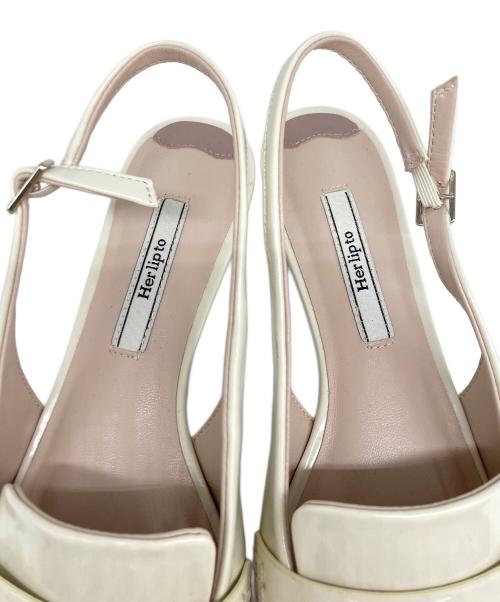 HER LIP TO（ハーリップトゥ）HER LIP TO (ハーリップトゥ) Bit Slingback Mules アイボリー サイズ:37の古着・服飾アイテム