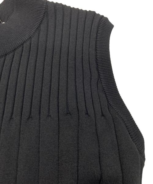 LOVELESS（ラブレス）LOVELESS (ラブレス) ストライプブロッキングニットドレス ブラック サイズ:34 未使用品の古着・服飾アイテム