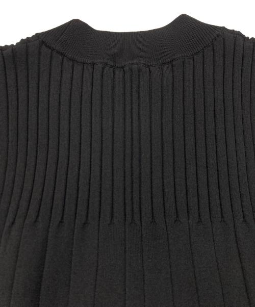 LOVELESS（ラブレス）LOVELESS (ラブレス) ストライプブロッキングニットドレス ブラック サイズ:34 未使用品の古着・服飾アイテム