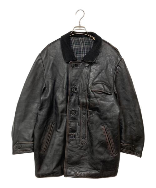 GVF IMPERCUIR GRAULHET（ジーブイエフ）GVF IMPERCUIR GRAULHET (ジーブイエフ) コルビジェジャケット ブラック サイズ:不明の古着・服飾アイテム