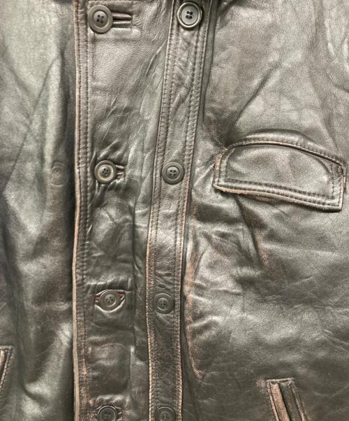 GVF IMPERCUIR GRAULHET（ジーブイエフ）GVF IMPERCUIR GRAULHET (ジーブイエフ) コルビジェジャケット ブラック サイズ:不明の古着・服飾アイテム