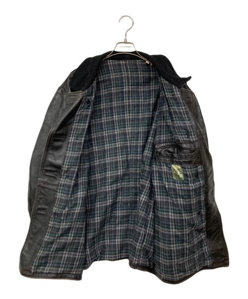 GVF IMPERCUIR GRAULHET（ジーブイエフ）GVF IMPERCUIR GRAULHET (ジーブイエフ) コルビジェジャケット ブラック サイズ:不明の古着・服飾アイテム