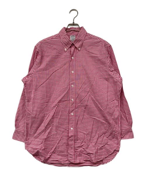 BROOKS BROTHERS makers（ブルックスブラザーズ メイカーズ）BROOKS BROTHERS makers (ブルックスブラザーズ メイカーズ) ボタンダウンシャツ ピンク サイズ:16　1/2-32の古着・服飾アイテム