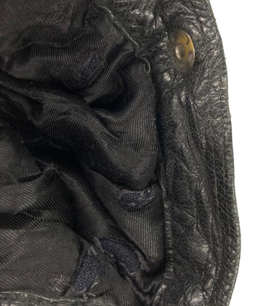 Swedish Army（スウェーデン軍）Swedish Army (スウェーデン軍) 40-50`sウール襟レザーコート ブラック サイズ:２Lの古着・服飾アイテム