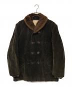 USEDユーズド）の古着「ショールカラーカーコート」｜ブラウン