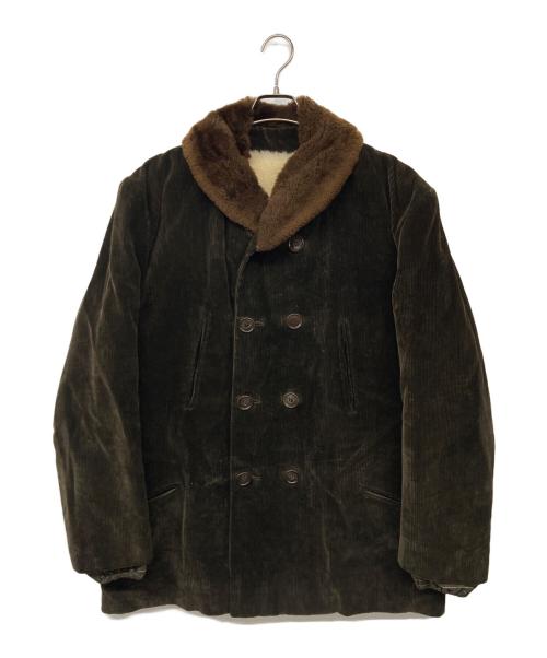 USED（ユーズド）USED (ユーズド) ショールカラーカーコート ブラウン サイズ:記載なしの古着・服飾アイテム