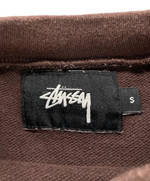 stussy（ステューシー）stussy (ステューシー) ロゴプリントTシャツ ブラウン サイズ:Sの古着・服飾アイテム
