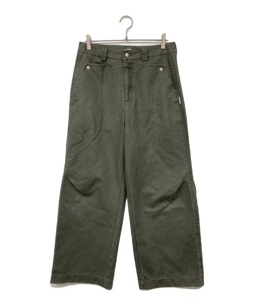 funkyfun（ファンキーファン）funkyfun (ファンキーファン) バギーデザインパンツ オリーブ サイズ:Lの古着・服飾アイテム