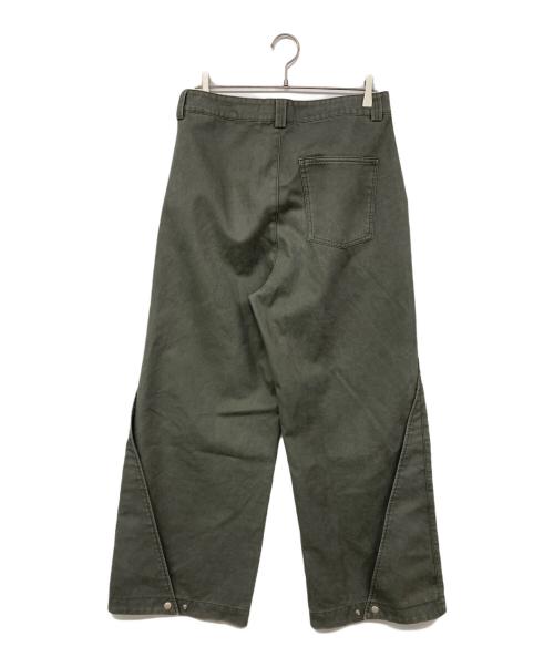 funkyfun（ファンキーファン）funkyfun (ファンキーファン) バギーデザインパンツ オリーブ サイズ:Lの古着・服飾アイテム