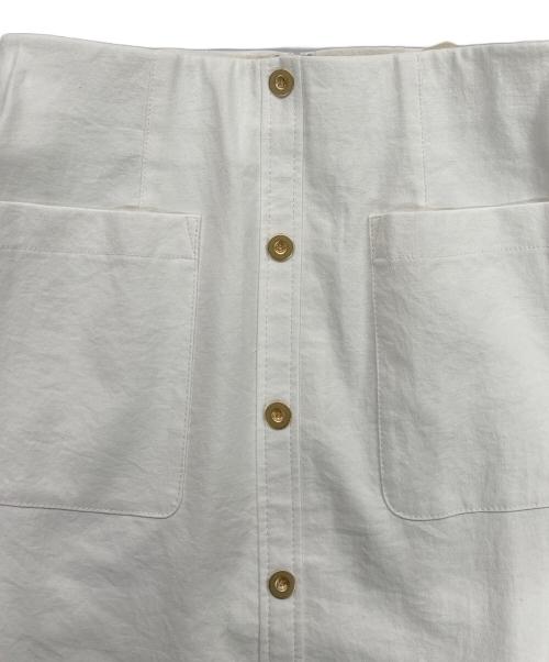 NOLLEY'S（ノーリーズ）NOLLEY'S (ノーリース) タイトスカート ホワイト サイズ:36 未使用品の古着・服飾アイテム