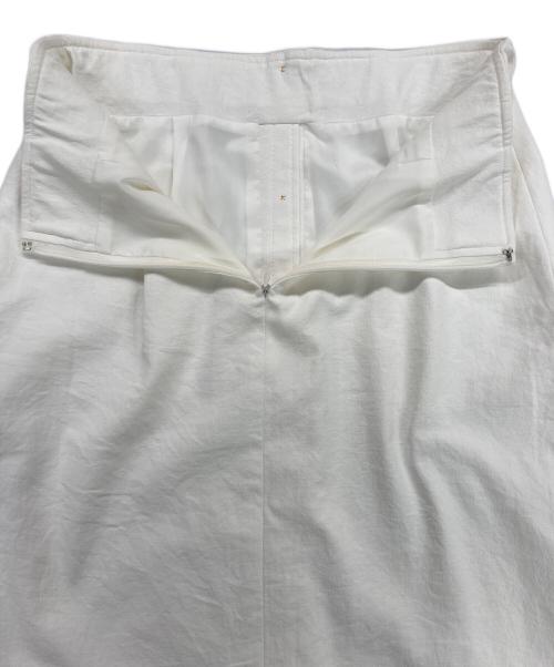 NOLLEY'S（ノーリーズ）NOLLEY'S (ノーリース) タイトスカート ホワイト サイズ:36 未使用品の古着・服飾アイテム