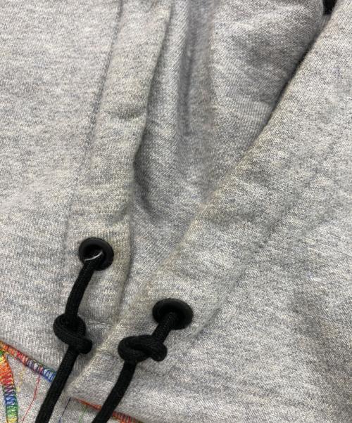 PAUL SMITH（ポールスミス）Paul Smith (ポールスミス) マルチカラーステッチプルオーバーパーカー グレー サイズ:LARGEの古着・服飾アイテム