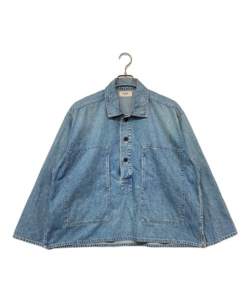 CELINE（セリーヌ）CELINE (セリーヌ) デニムプルオーバーシャツ スカイブルー サイズ:Sの古着・服飾アイテム