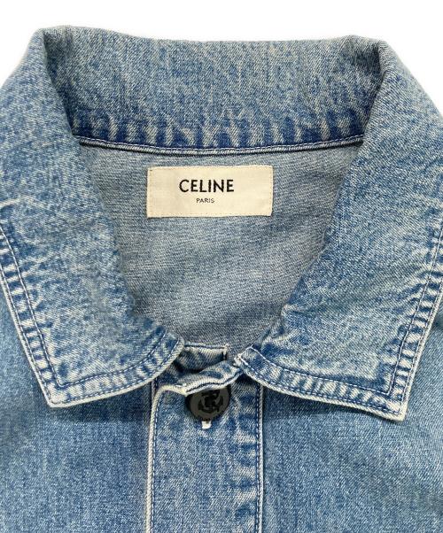 CELINE（セリーヌ）CELINE (セリーヌ) デニムプルオーバーシャツ スカイブルー サイズ:Sの古着・服飾アイテム