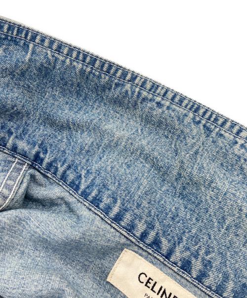 CELINE（セリーヌ）CELINE (セリーヌ) デニムプルオーバーシャツ スカイブルー サイズ:Sの古着・服飾アイテム